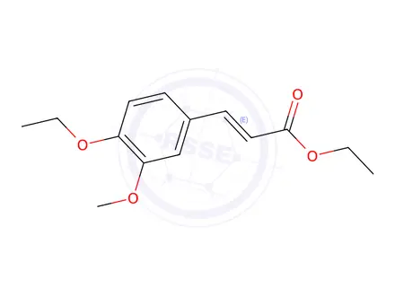 Chemical structure of Ethyl (E)-3-(4-ethoxy-3-methoxyphenyl)acrylate