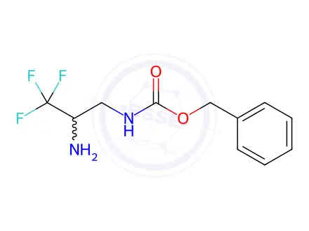 Chemical structure of BENZYL (2-AMINO-3,3,3-TRIFLUOROPROPYL)CARBAMATE