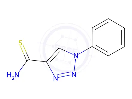 Chemical structure of 1-Phenyl-1h-1,2,3-triazole-4-carbothioamide