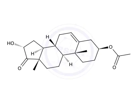 Chemical structure of 5-ANDROSTEN-3β, 16α-DIOL-17-ONE 3-ACETATE