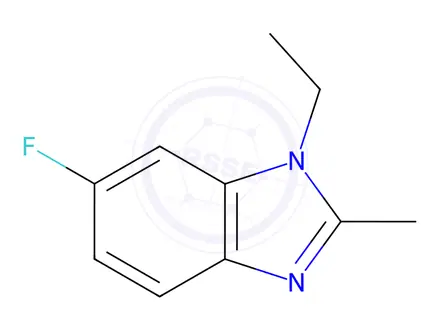 Chemical structure of Benzimidazole, 1-ethyl-6-fluoro-2-methyl-(7CI,8CI)