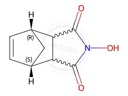 Chemical structure of rel-(4R,7S)-2-Hydroxy-3a,4,7,7a-tetrahydro-1H-4,7-methanoisoindole-1,3(2H)-dione