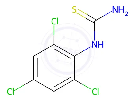 Chemical structure of 1-(2,4,6-Trichlorophenyl) thiourea