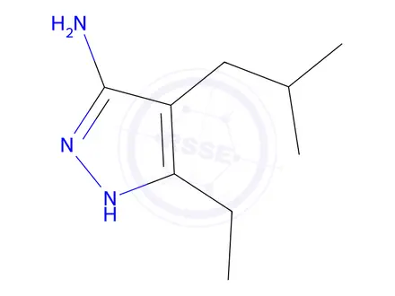 Chemical structure of 3-Ethyl-4-isobutyl-1h-pyrazol-5-amine