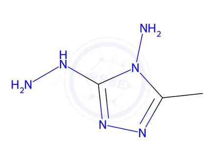 Chemical structure of 3-hydrazino-5-methyl-4{H}-1,2,4-triazol-4-amine