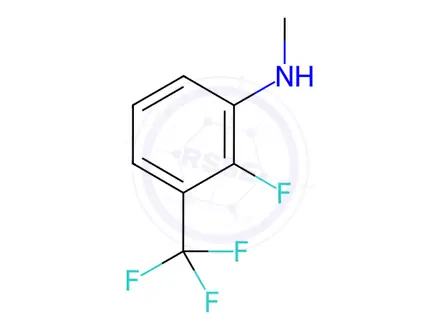 Chemical structure of 2-Fluoro-N-methyl-3-(trifluoromethyl)aniline