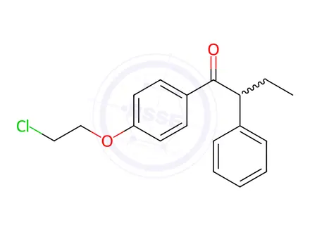 Chemical structure of 1-[4-(2-Chloroethoxy)phenyl]-2-ethyl-2-phenylethanone