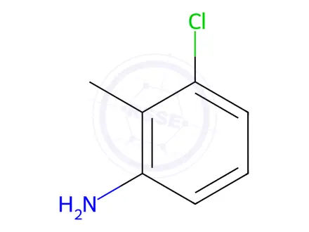 Chemical structure of 3-Chloro-2-methylaniline