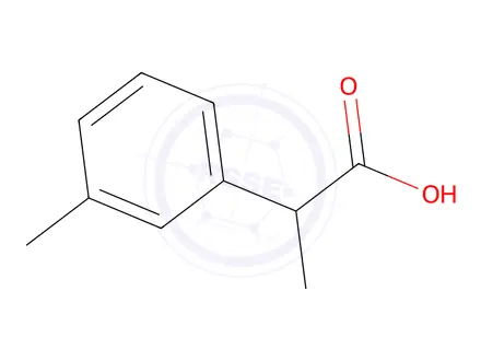 Chemical structure of 2-(3-Methylphenyl)propanoic acid