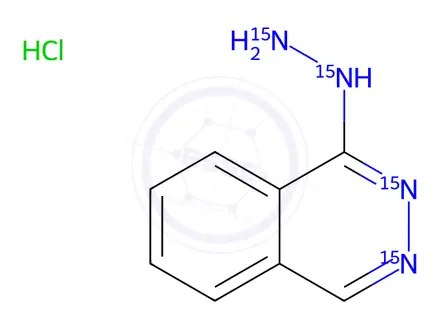 Chemical structure of Hydralazine-15N4 Hydrochloride