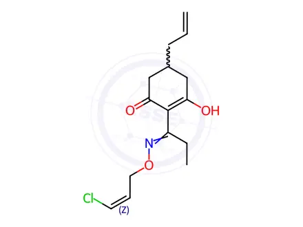 Chemical structure of (Z)-Des(ethylthio)-5-(2-propenyl) Clethodim