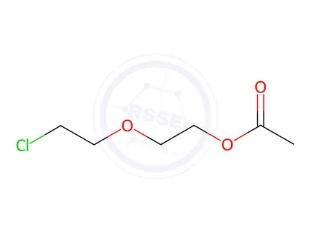 Chemical structure of 2-(2-Chloro ethoxy) Ethyl acetate