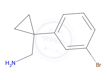 Chemical structure of 1-(Aminomethyl)-1-(3-bromophenyl)cyclopropane