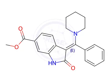 Chemical structure of Nintedanib Impurity J