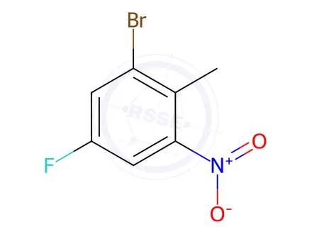Chemical structure of 2-Bromo-4-fluoro-6-nitrotoluene