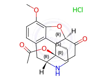 Chemical structure of 14-O-Acetyl Noroxycodone Hydrochloride