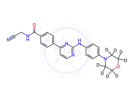Chemical structure of Momelotinib-d8