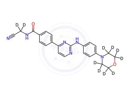 Chemical structure of Momelotinib-d10