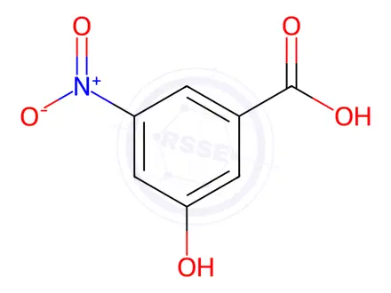 Chemical structure of 3-Hydroxy-5-nitro benzoic acid Impurity