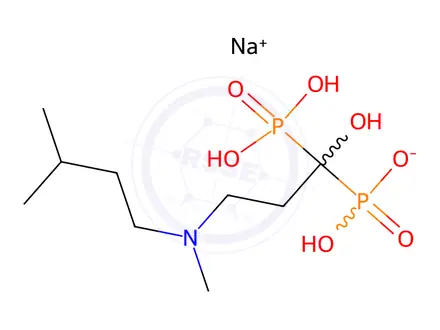 Chemical structure of [1-HYDROXY-3-(METHYLISOPENTYLAMINO)PROPYLIDENE] BISPHOSPHONIC ACID MONOSODIUM SALT (IBANDRONIC ACID IMPURITY)