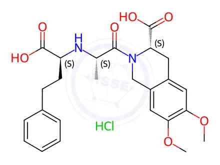 Chemical structure of Moexiprilat Hydrochloride
