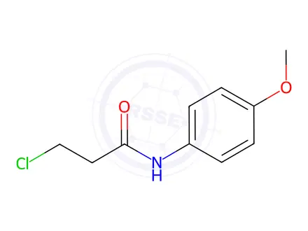 Chemical structure of 3-chloro-N-(4-methoxyphenyl)propanamide
