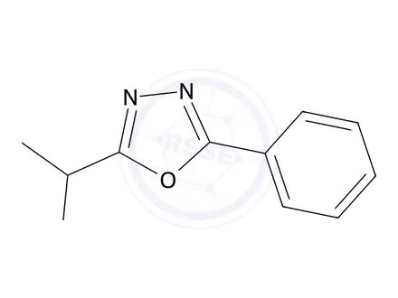 Chemical structure of 2-(1-chloroethyl)-5-phenyl-1,3,4-oxadiazole