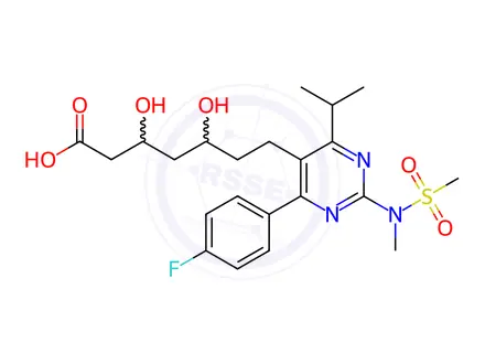 Chemical structure of Rosuvastatin EP Impurity L (Mixture of Diastereomers)