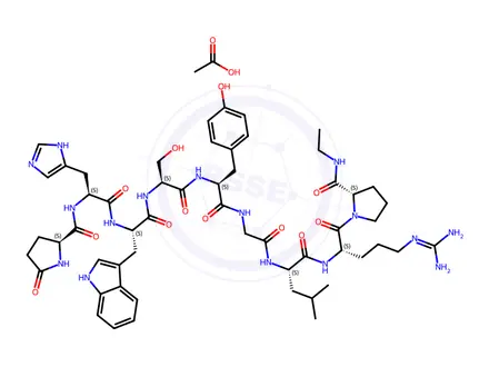 Chemical structure of Fertirelin Acetate
