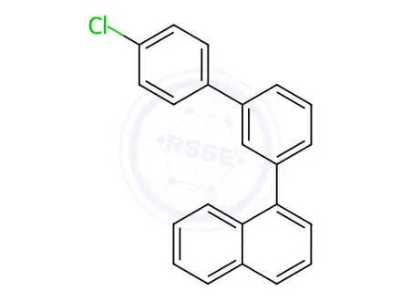 Chemical structure of Naphthalene, 1-(4′-chloro[1,1′-biphenyl]-3-yl)-
