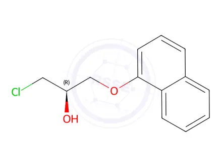 Chemical structure of Propranolol Chloro impurity (R-Isomer)