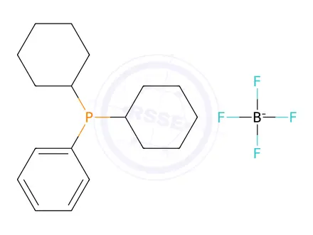 Chemical structure of Dicyclohexylphenylphosphine tetrafluoroborate