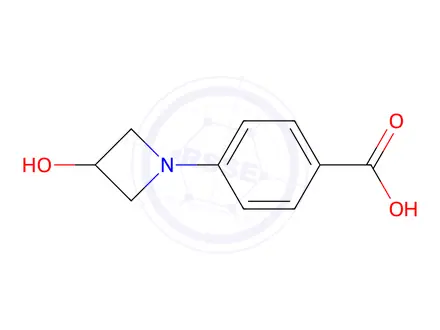 Chemical structure of 4-(3-Hydroxyazetidin-1-yl)benzoic Acid