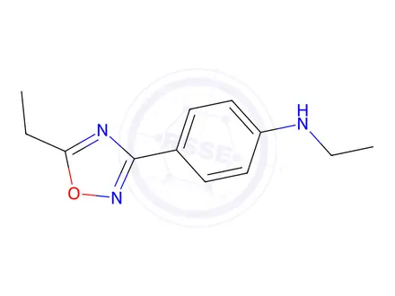 Chemical structure of N-Ethyl-4-(5-ethyl-1,2,4-oxadiazol-3-yl)aniline