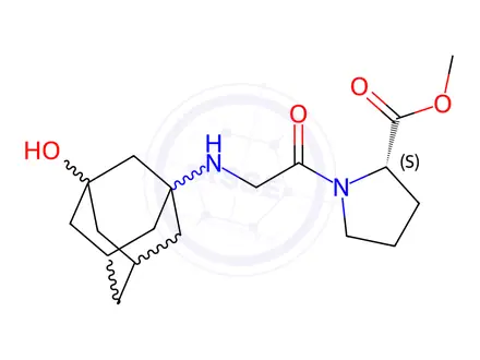 Chemical structure of Vildagliptin Impurity 227