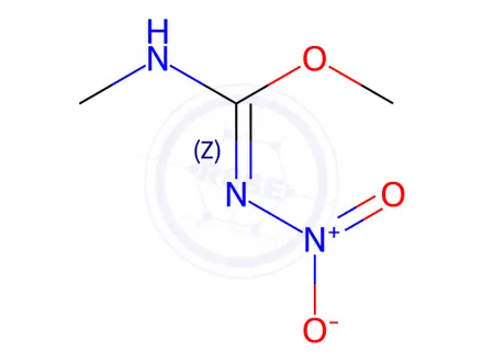 Chemical structure of Methyl N-methyl-N'-nitrocarbamimidate