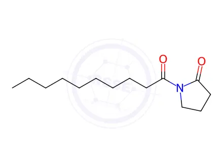 Chemical structure of 1-(1-Oxodecyl)-2-pyrrolizinone