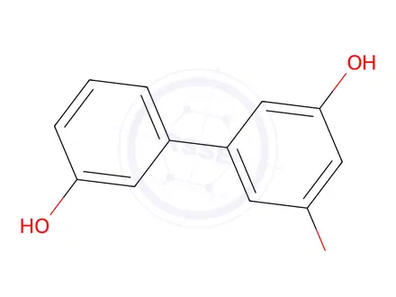 Chemical structure of 3,3',5-Trihydroxybiphenyl