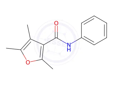 Chemical structure of Methfuroxam in acetonitrile