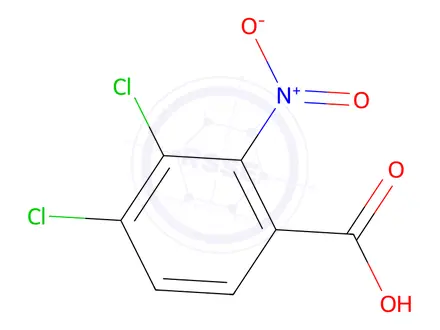 Chemical structure of 3,4-Dichloro-2-nitrobenzoic acid