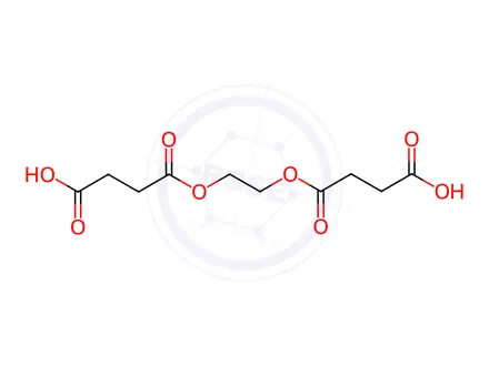 Chemical structure of 4-[2-(3-CARBOXYPROPANOYLOXY)ETHOXY]-4-OXOBUTANOIC ACID