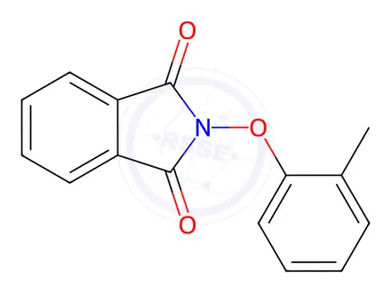 Chemical structure of 2-(o-tolyloxy)isoindoline-1,3-dione