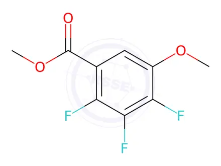 Chemical structure of methyl 2,3,4-trifluoro-5-methoxybenzoate