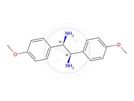 Chemical structure of (1R,2R)-1,2-Di(4'-methoxyphenyl)-1,2-diaminoethane