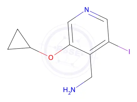 Chemical structure of (3-Cyclopropoxy-5-iodopyridin-4-yl)methanamine