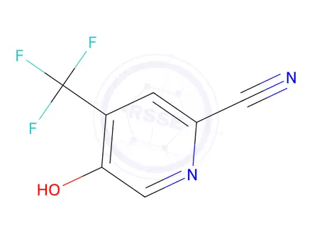 Chemical structure of 5-Hydroxy-4-(trifluoromethyl)-2-pyridinecarbonitrile