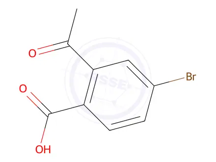 Chemical structure of 2-Acetyl-4-bromobenzoic acid