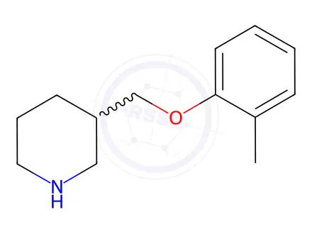 Chemical structure of 3-[(2-Methylphenoxy)methyl]piperidine
