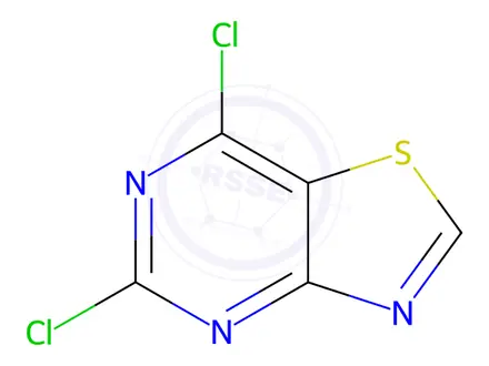 Chemical structure of 5,7-dichlorothiazolo[4,5-d]pyrimidine