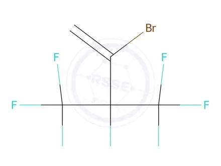 Chemical structure of 2-bromo-3,4,4,4-tetrafluoro-3-(trifluoromethyl)but-1-ene